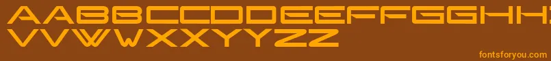 Gonzalessans Font – Orange Fonts on Brown Background