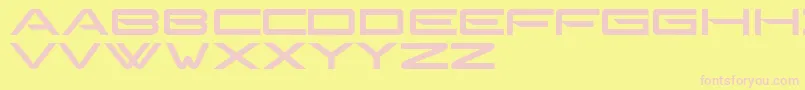 Gonzalessans Font – Pink Fonts on Yellow Background