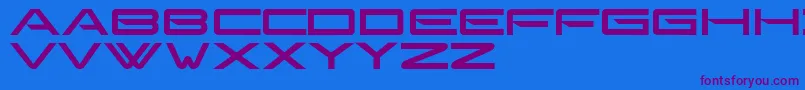 Gonzalessans Font – Purple Fonts on Blue Background