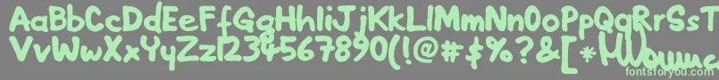 More about Pennarelo Font Pennarelo Font – Green Fonts on Gray Background