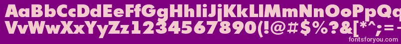 Futuri9-fontti – vaaleanpunaiset fontit violetilla taustalla