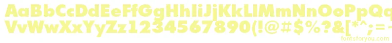 Czcionka Futuri9 – żółte czcionki