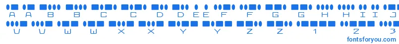 Czcionka RadiosInMotion – niebieskie czcionki
