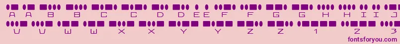 RadiosInMotion Font – Purple Fonts on Pink Background