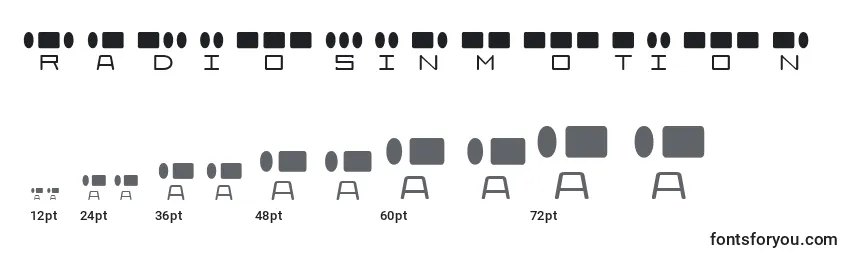 RadiosInMotion Font Sizes