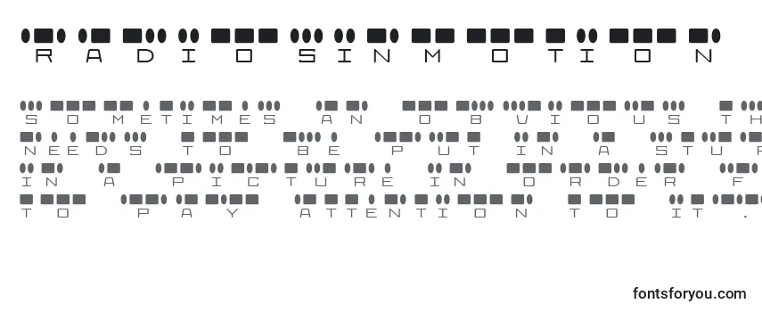 Обзор шрифта RadiosInMotion