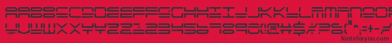 Qstrike2c Font – Black Fonts on Red Background