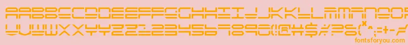 Qstrike2c Font – Orange Fonts on Pink Background