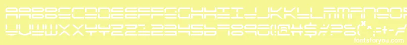 Qstrike2c Font – White Fonts on Yellow Background