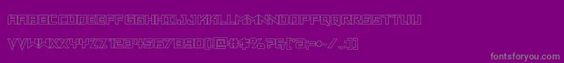 Vikingsquadout Font – Gray Fonts on Purple Background