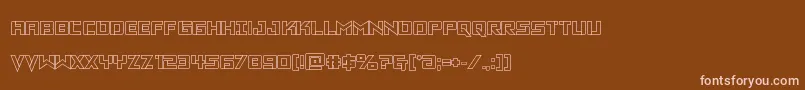 Vikingsquadout Font – Pink Fonts on Brown Background