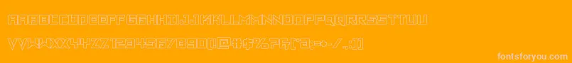 Vikingsquadout Font – Pink Fonts on Orange Background