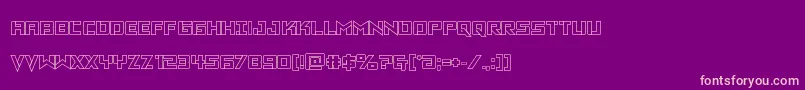 Vikingsquadout Font – Pink Fonts on Purple Background