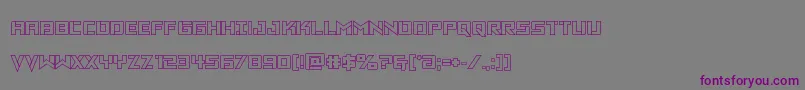 Vikingsquadout Font – Purple Fonts on Gray Background