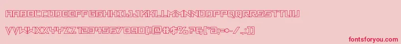 Vikingsquadout Font – Red Fonts on Pink Background