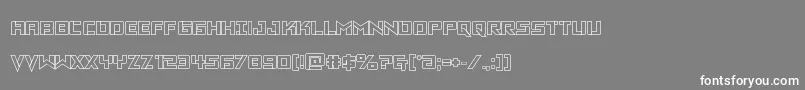 フォントVikingsquadout – 灰色の背景に白い文字