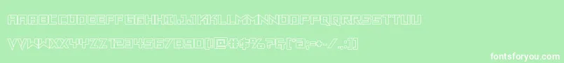 フォントVikingsquadout – 緑の背景に白い文字