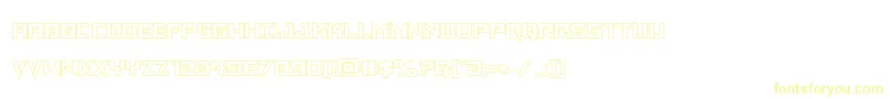 Vikingsquadout Font – Yellow Fonts on White Background