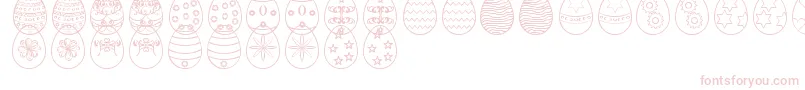 Шрифт EasterEggsSt – розовые шрифты на белом фоне