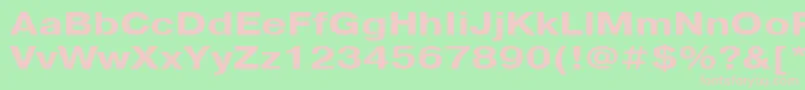 PragmaticacttBold125 Font – Pink Fonts on Green Background