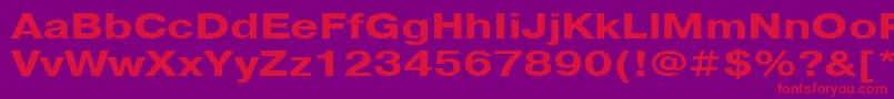 PragmaticacttBold125 Font – Red Fonts on Purple Background