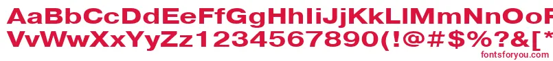 フォントPragmaticacttBold125 – 赤い文字