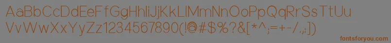 More about NuorderLight Font NuorderLight Font – Brown Fonts on Gray Background
