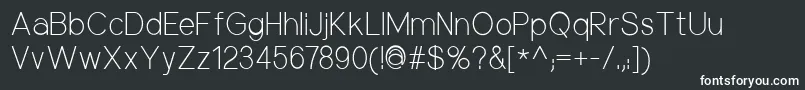 NuorderLight Font – White Fonts