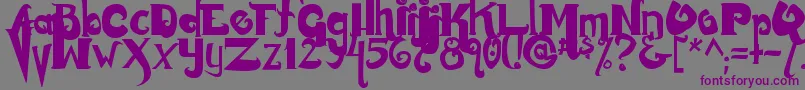 Monstur Font – Purple Fonts on Gray Background