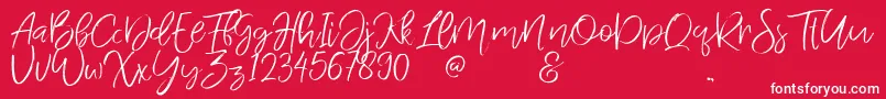 JandysDua Font – White Fonts on Red Background