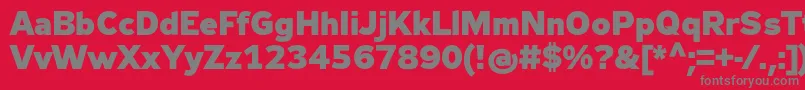 More about Zeppelin33Bold Font Zeppelin33Bold Font – Gray Fonts on Red Background