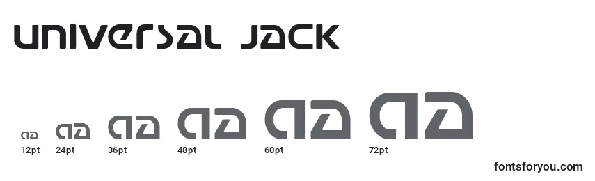 Universal Jack Font Sizes