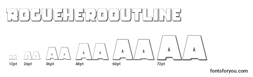 Размеры шрифта RogueHeroOutline
