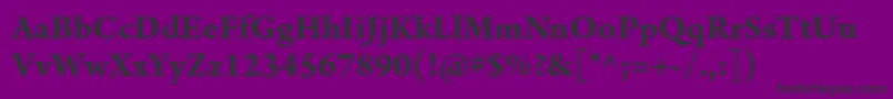 ArnoproBold Font – Black Fonts on Purple Background