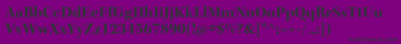 Fonte KeplerstdBoldsubh – fontes pretas em um fundo violeta