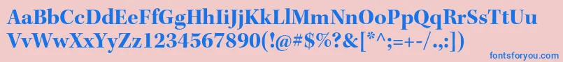 KeplerstdBoldsubh Font – Blue Fonts on Pink Background