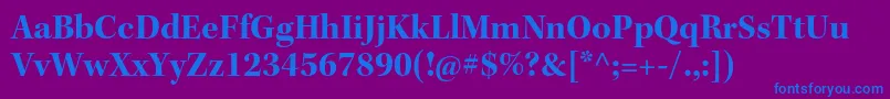 KeplerstdBoldsubh Font – Blue Fonts on Purple Background