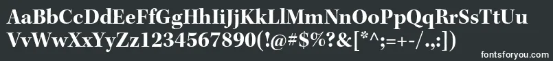 KeplerstdBoldsubh Font – White Fonts on Black Background