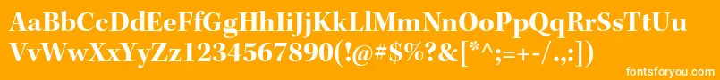 KeplerstdBoldsubh Font – White Fonts on Orange Background