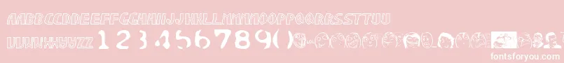 フォントSonicchaos – ピンクの背景に白い文字