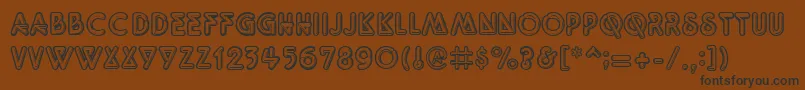 Quarkneo Font – Black Fonts on Brown Background