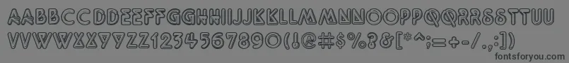 Quarkneo Font – Black Fonts on Gray Background