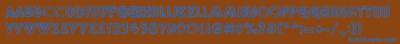 En savoir plus sur la police Quarkneo Police Quarkneo – polices bleues sur fond brun
