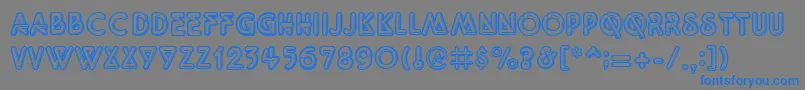 Quarkneo Font – Blue Fonts on Gray Background