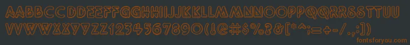 Quarkneo Font – Brown Fonts on Black Background