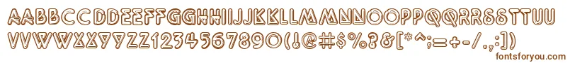 Quarkneo-Schriftart – Braune Schriften auf weißem Hintergrund