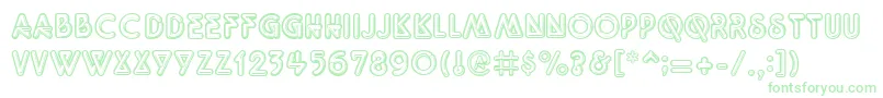 Quarkneo Font – Green Fonts on White Background