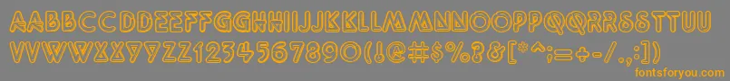 Quarkneo Font – Orange Fonts on Gray Background