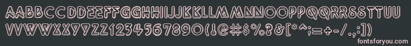 Quarkneo Font – Pink Fonts on Black Background