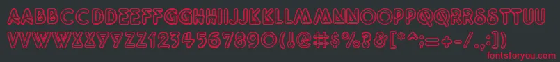 Quarkneo Font – Red Fonts on Black Background